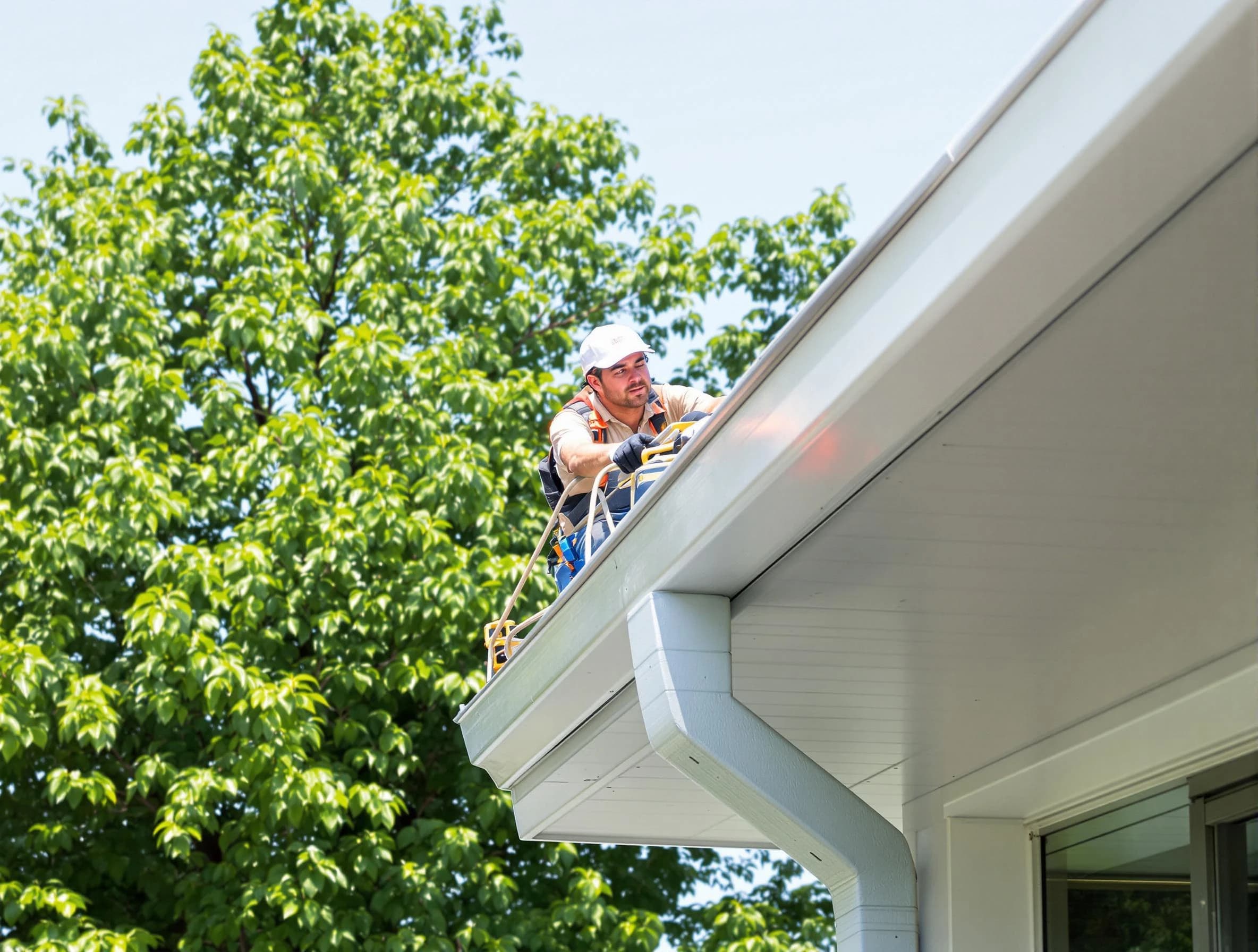 Kent Roofing Company expert examining roof shingles in Kent, OH