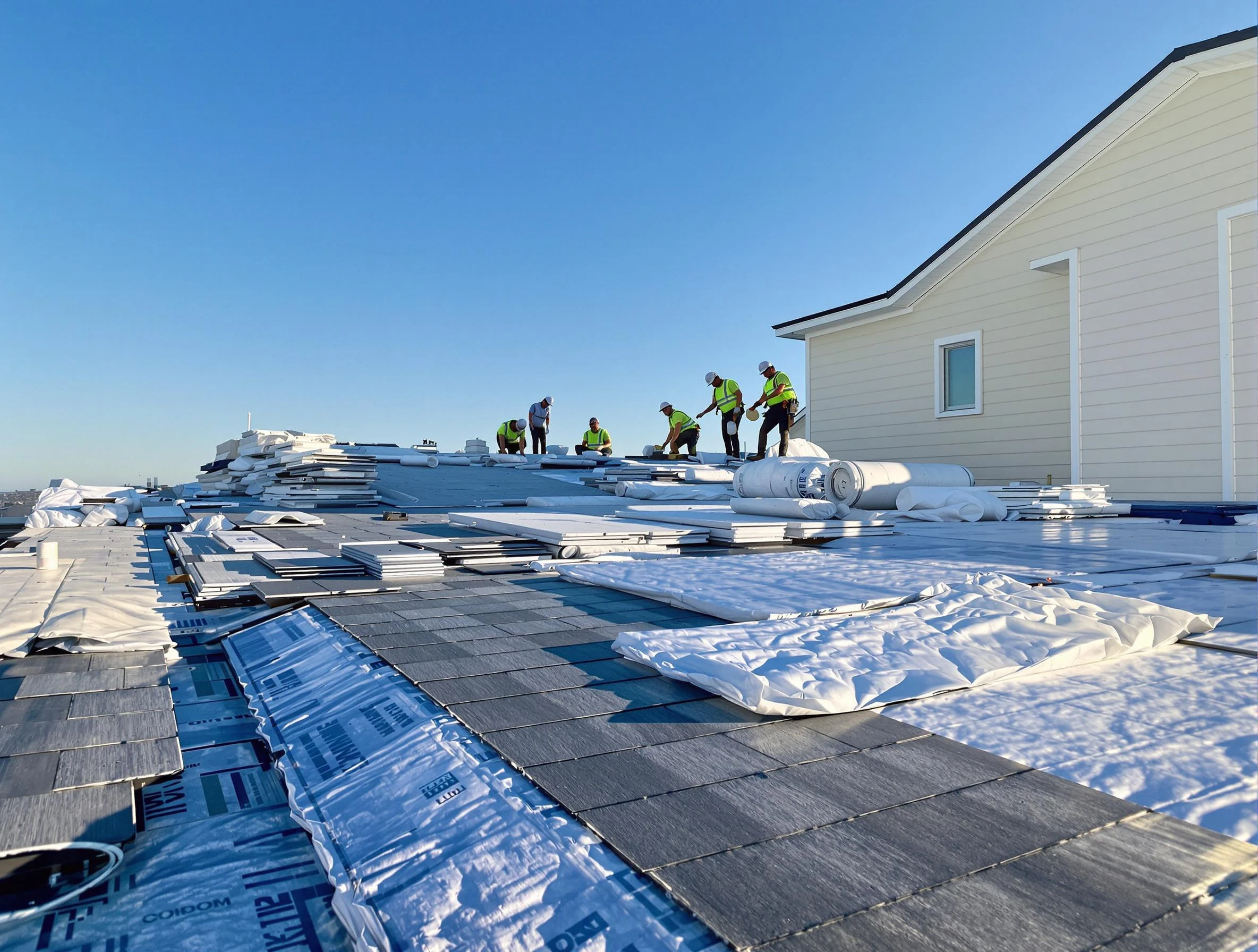 Finished roof installation project by Kent Roofing Company in Kent, OH